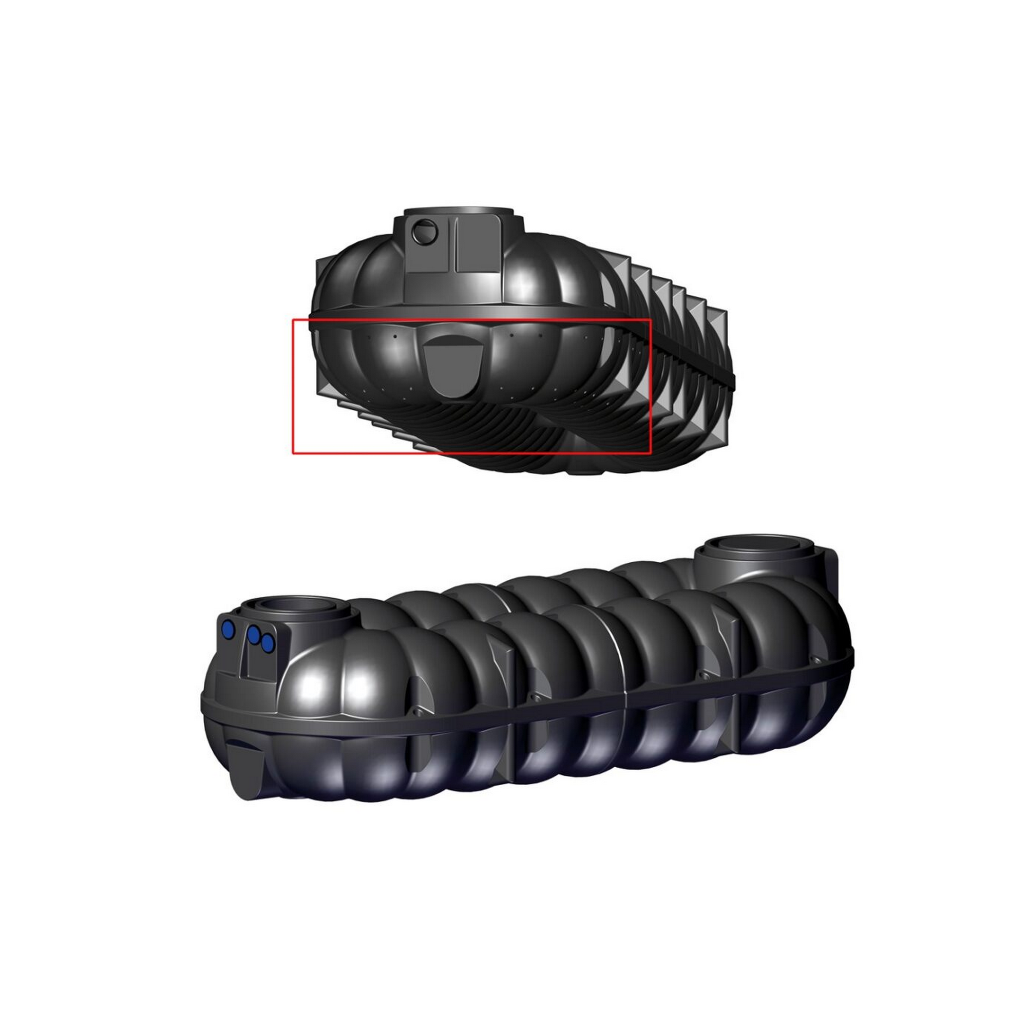 Zisterne 'Neo' schwarz 1000 l