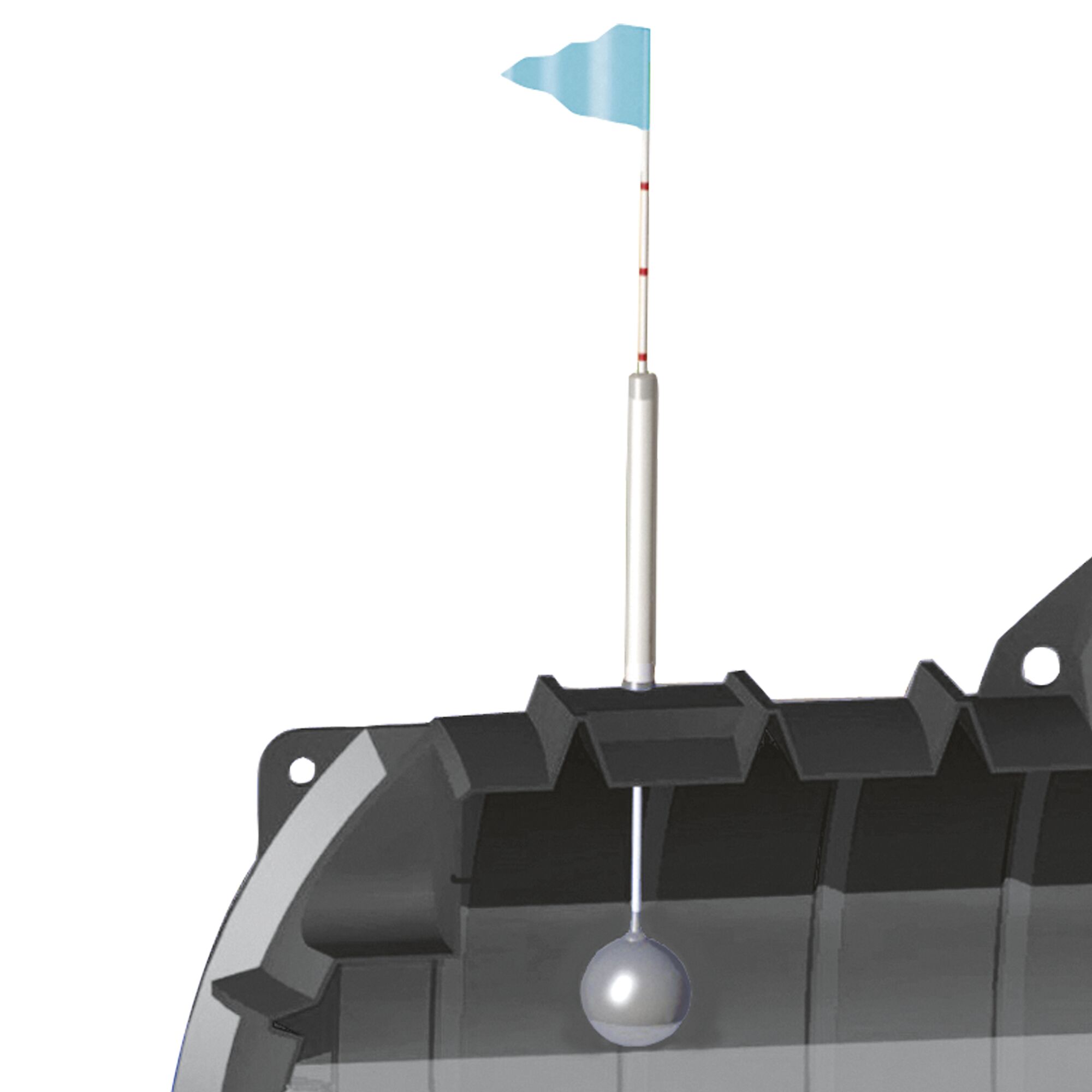 WIMPFüllstandsanzeige mit Schwimmer und Fahne