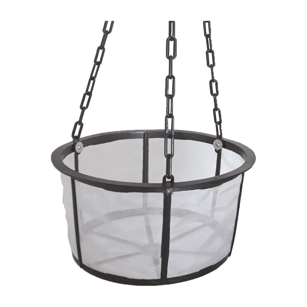 Hängender Filterkorb mit Kette