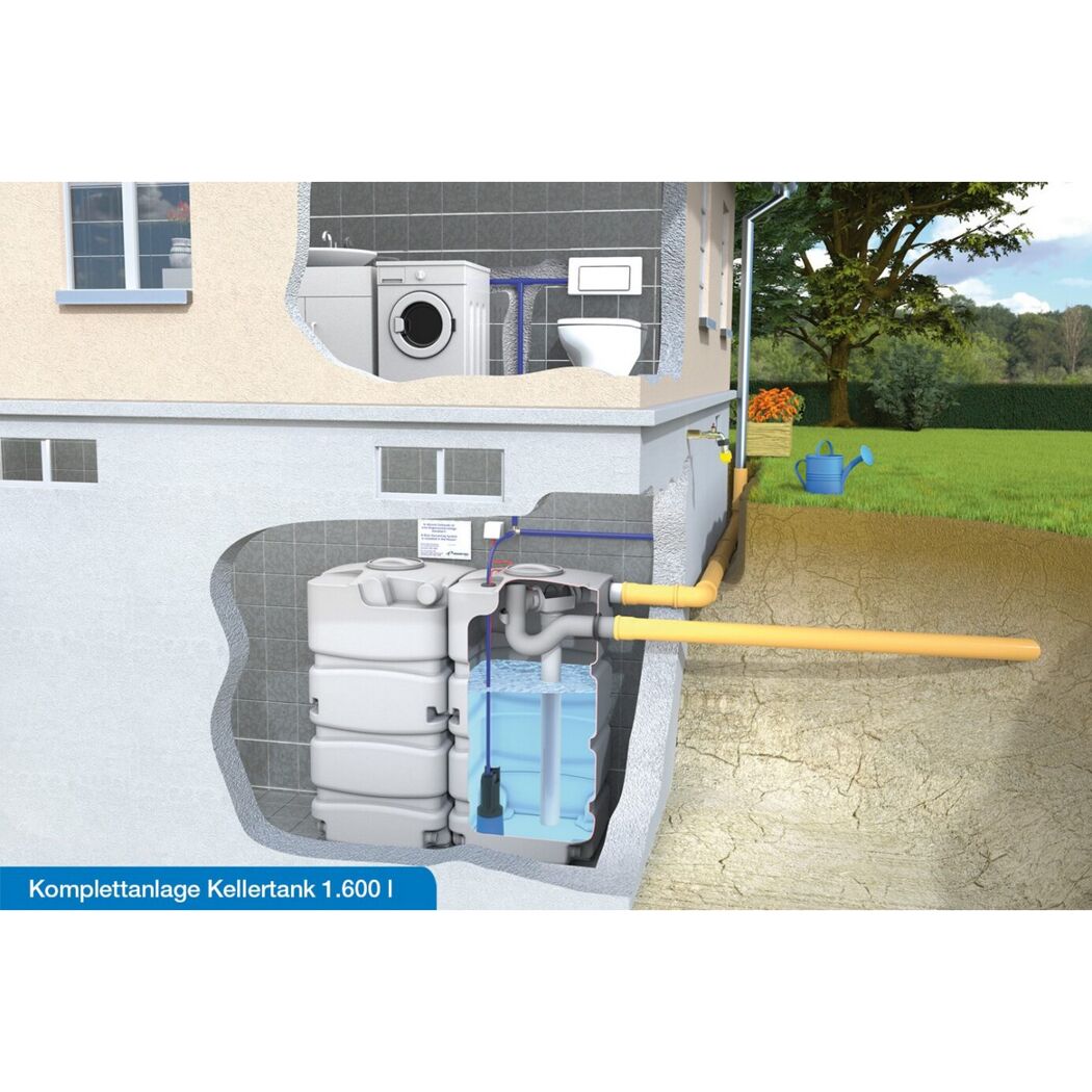 Kellertank-Komplettanlage 1.600 Liter