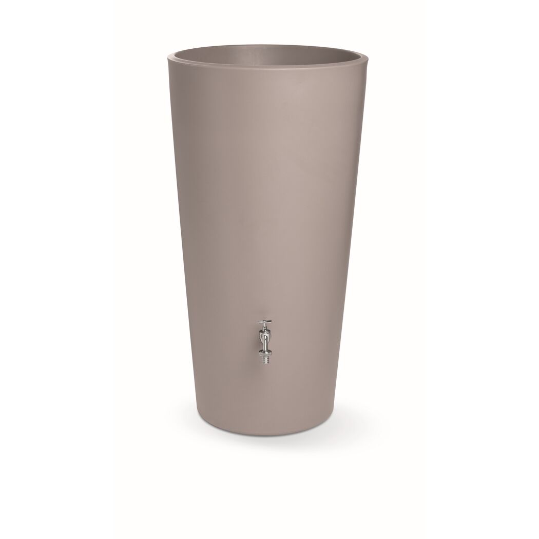 Regentonne 'Rainbowl Flower' taupe 150 l