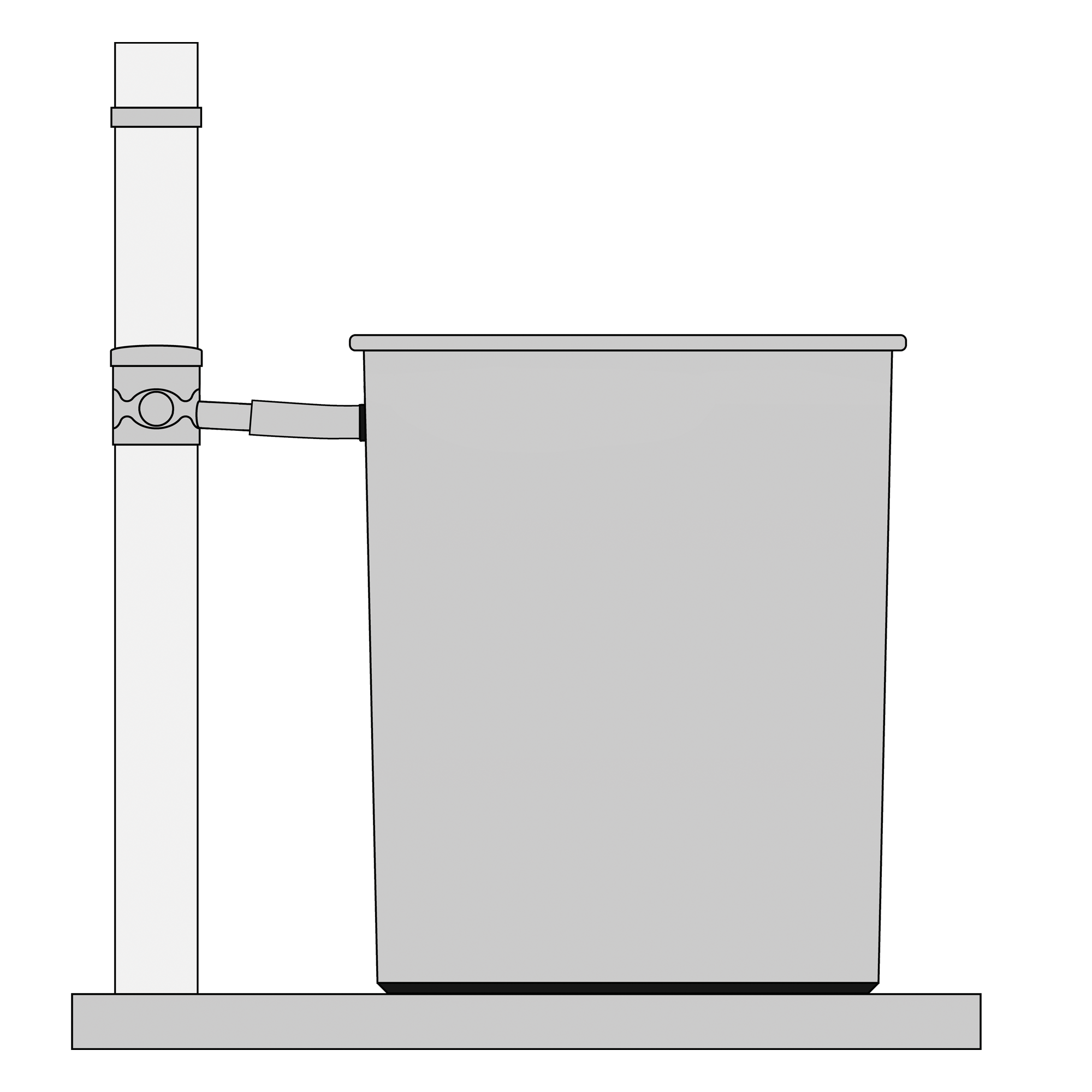 Regensammler 'Standard' grau, für Fallrohre Ø 68-100 mm + product picture