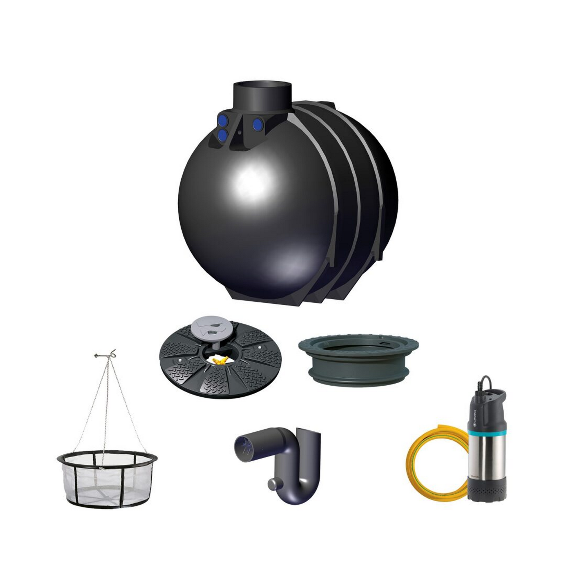 Gartenanlage 'BL-II Basic' 7.600 Liter 276,5 x 231 x 233 cm