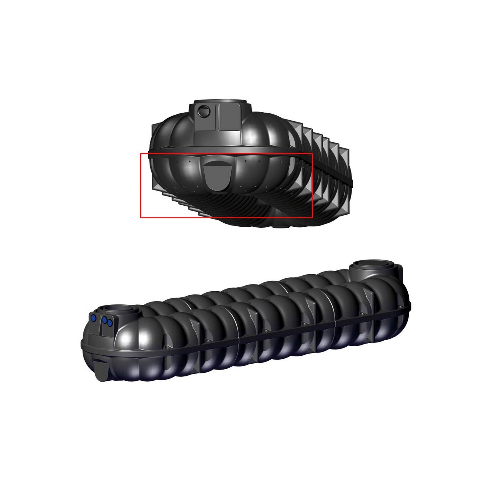 Zisterne 'Neo' schwarz 15000 l