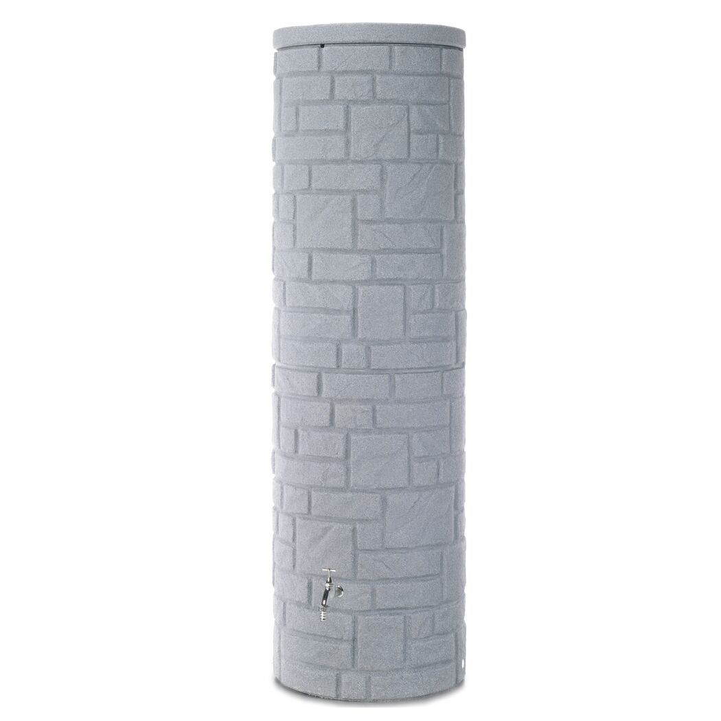 Graue Regentonne Arcado 460L mit Wasserhahn