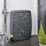 Anthrazitfarbene Regentonne Multitank 250 L mit Wasserhahn