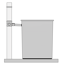 Verkleinertes Bild von Regensammler grau mit Hahn, für Fallrohre Ø 68-100 mm
