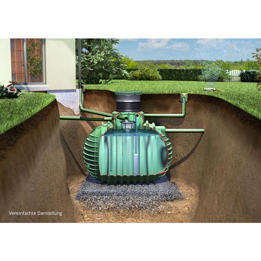 Zisterne 'Columbus Proline' grün 4500 l