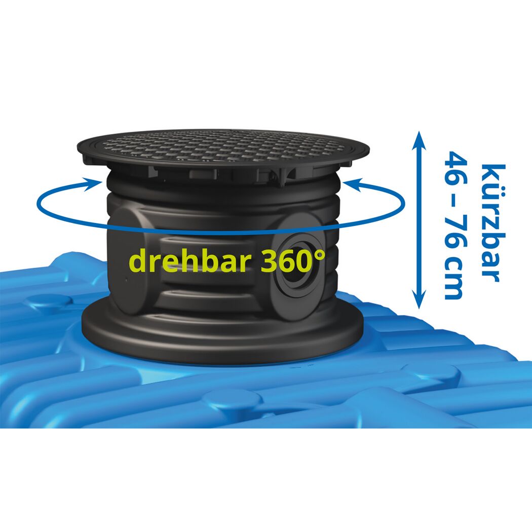 Zisterne 'Flat M' blau 12000 l