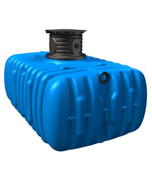 Zisterne 'Haus-Premium Flat M' blau 6000 l