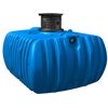 Blauer Flachtank FLAT M Haus-Premium 3000L