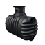 Zisterne 'Compact' schwarz 1600 l