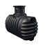 Zisterne 'Compact' schwarz 1600 l