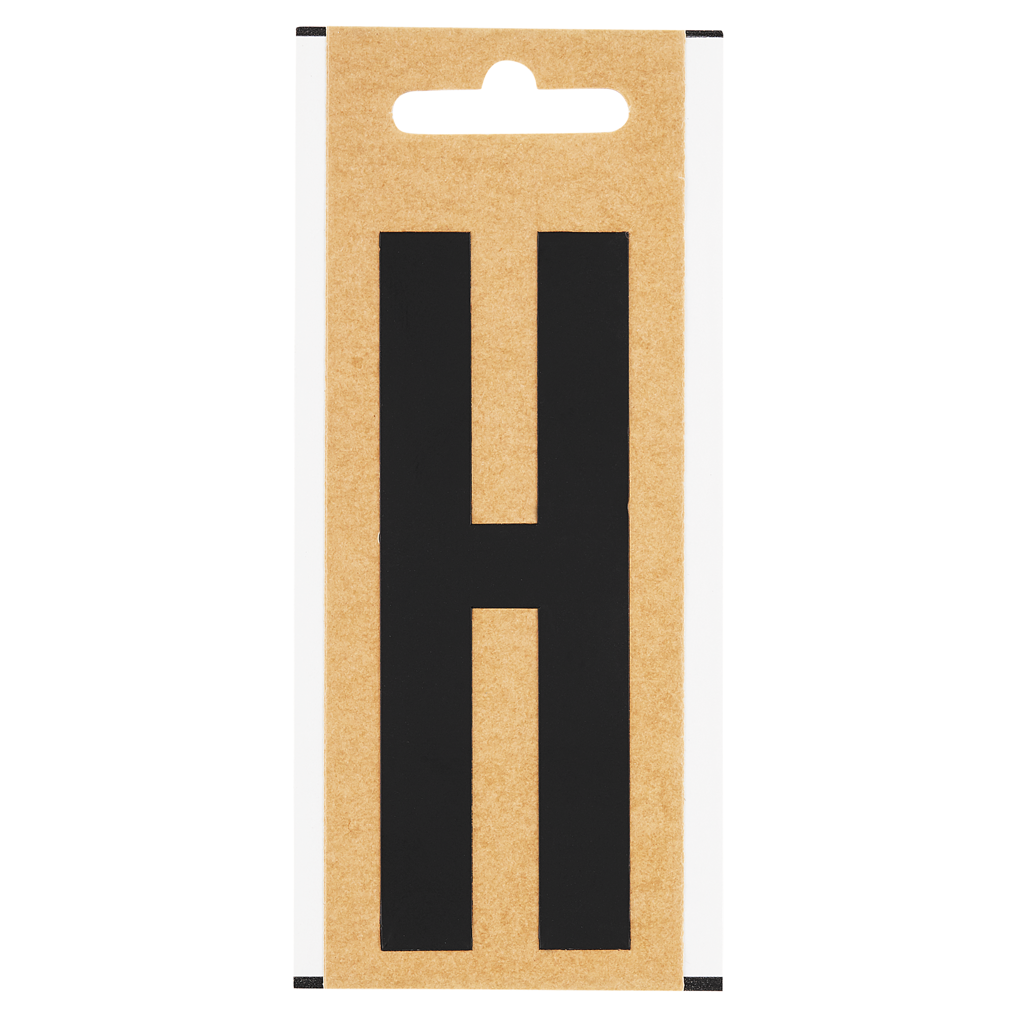 Folienbuchstabe 'H' 10 cm, schwarz + product picture