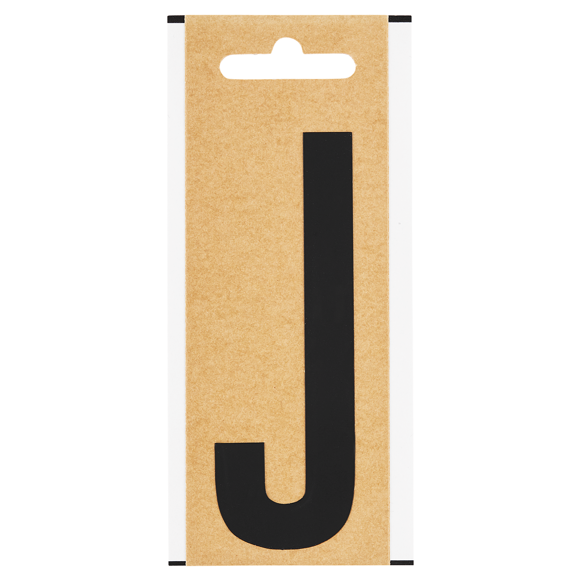 Folienbuchstabe 'J' 10 cm, schwarz + product picture