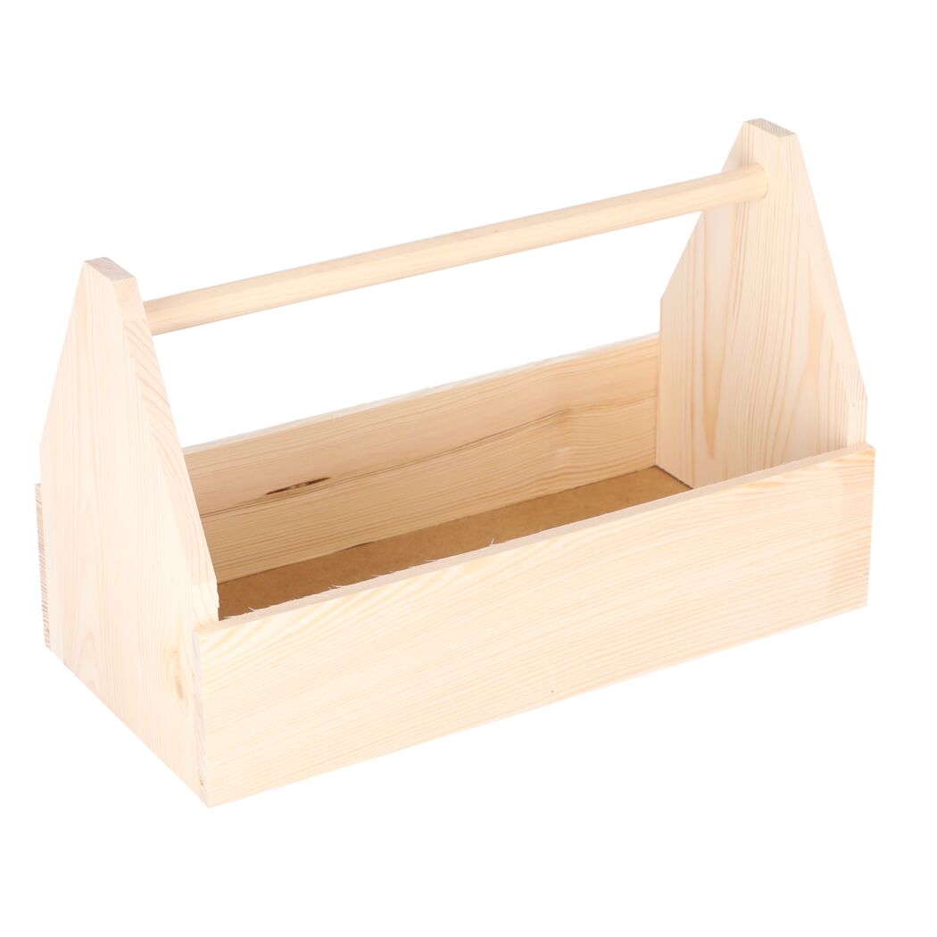 Werkzeugkiste Kiefernholz 42 x 26 x 21 cm