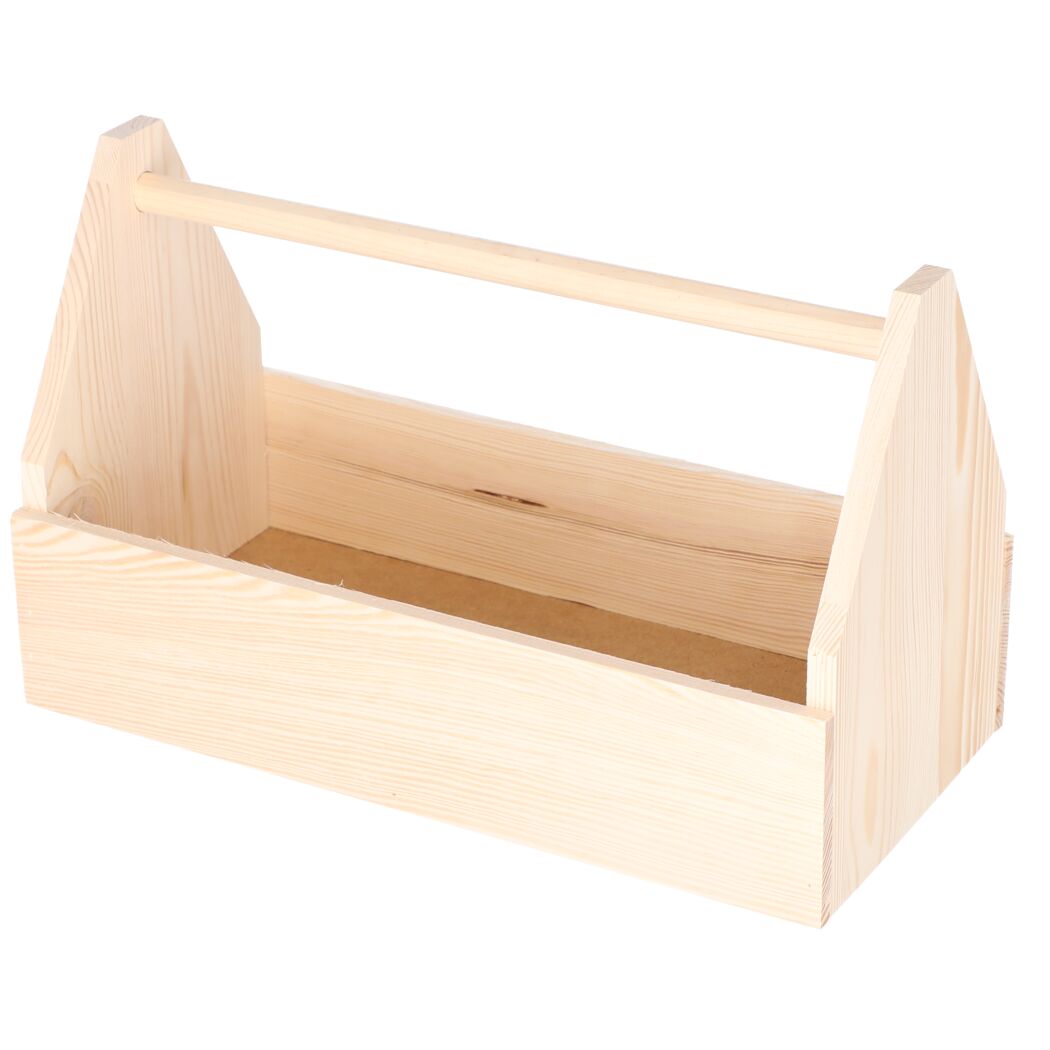 Werkzeugkiste Kiefernholz 42 x 26 x 21 cm