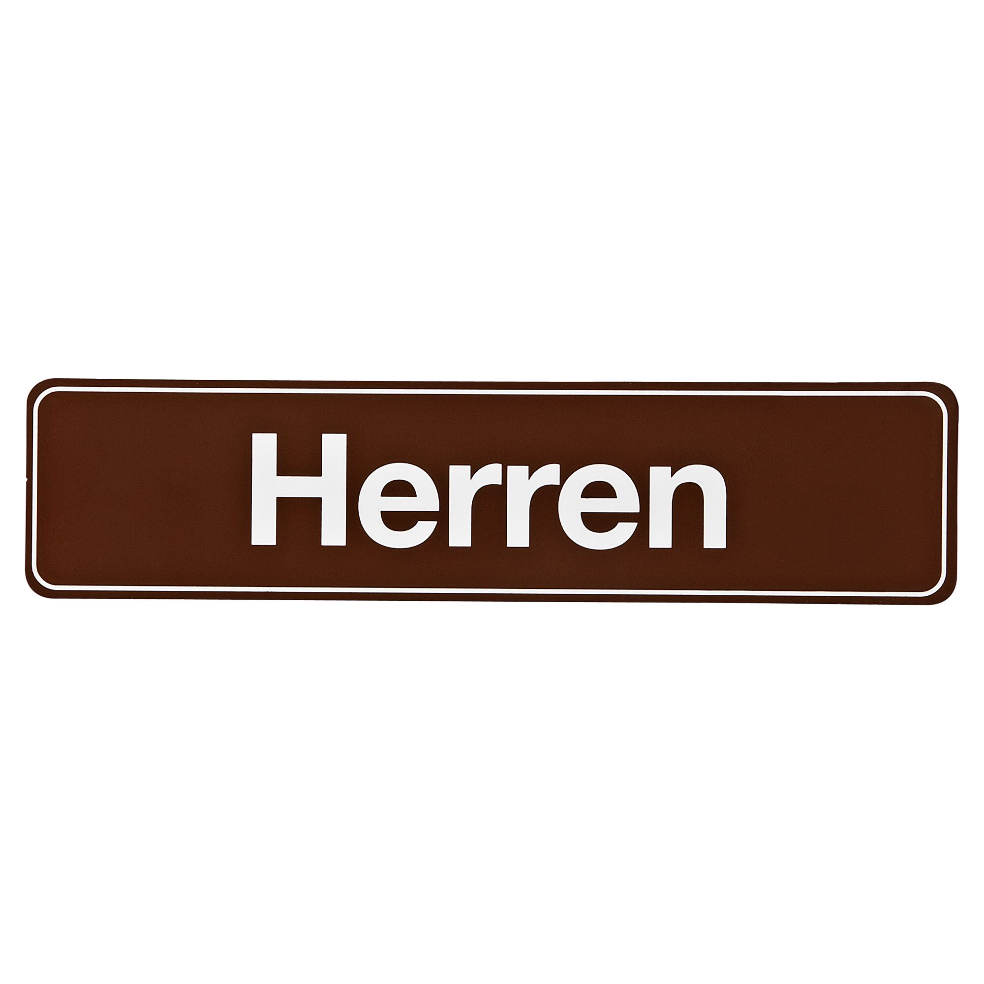 Braunes Herren-WC-Schild