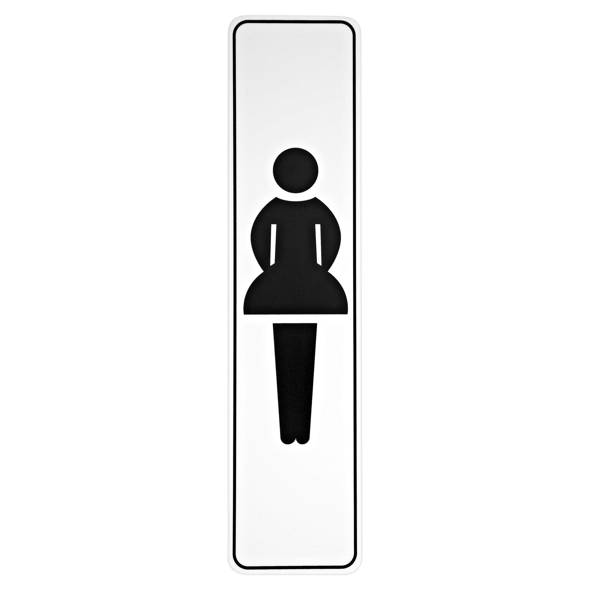 Damentoiletten-Schild