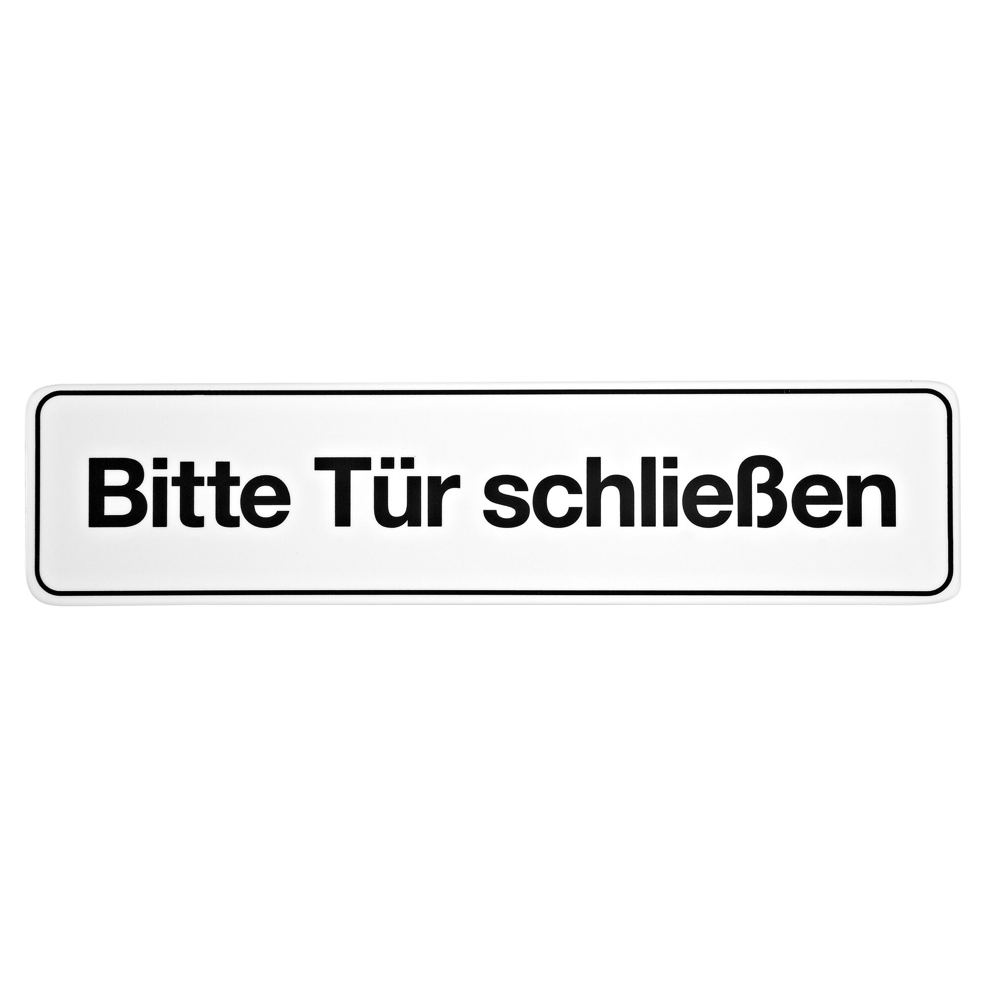 Schild "Bitte Tür schließen"