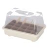 Zimmergewächshaus Aromatic Bio mit Anzuchttöpfen und Beschriftungssteckern