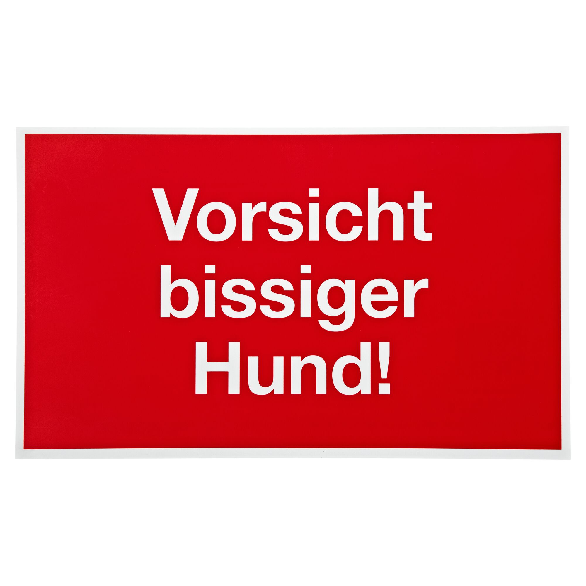 Schild "Vorsicht bissiger Hund!"