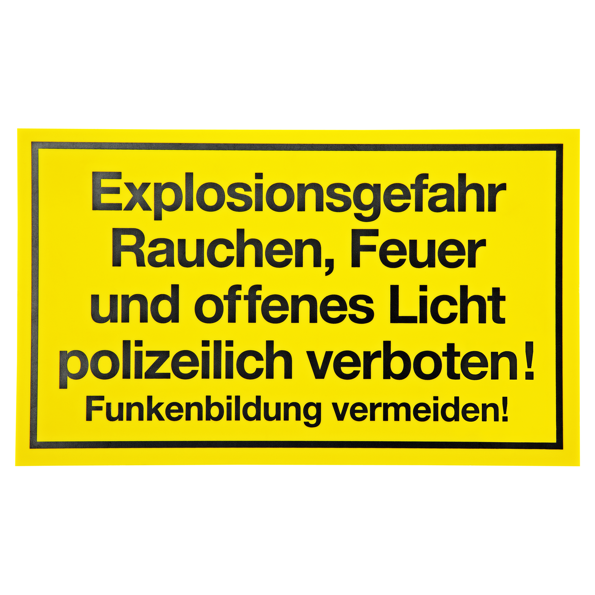 Schild "Explosionsgefahr" 15 x 25 cm + product picture
