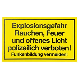 Schild "Explosionsgefahr" 15 x 25 cm