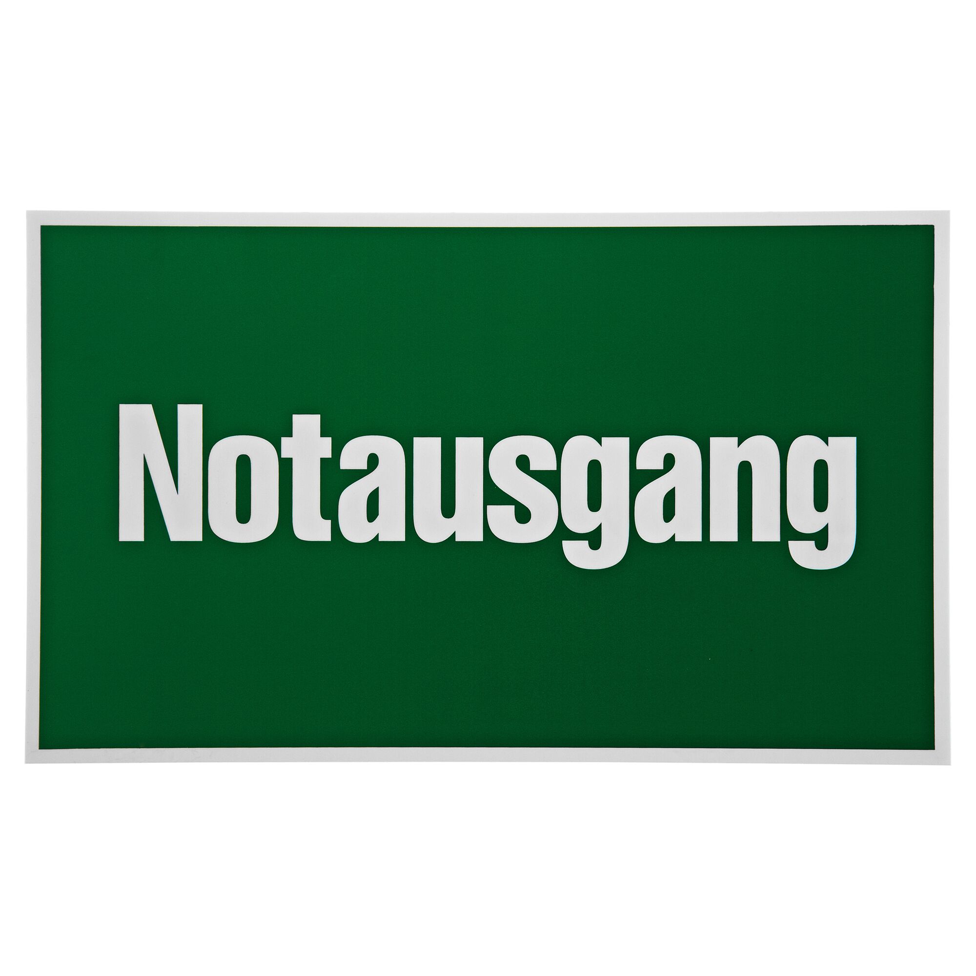 Grünes Notausgang-Schild
