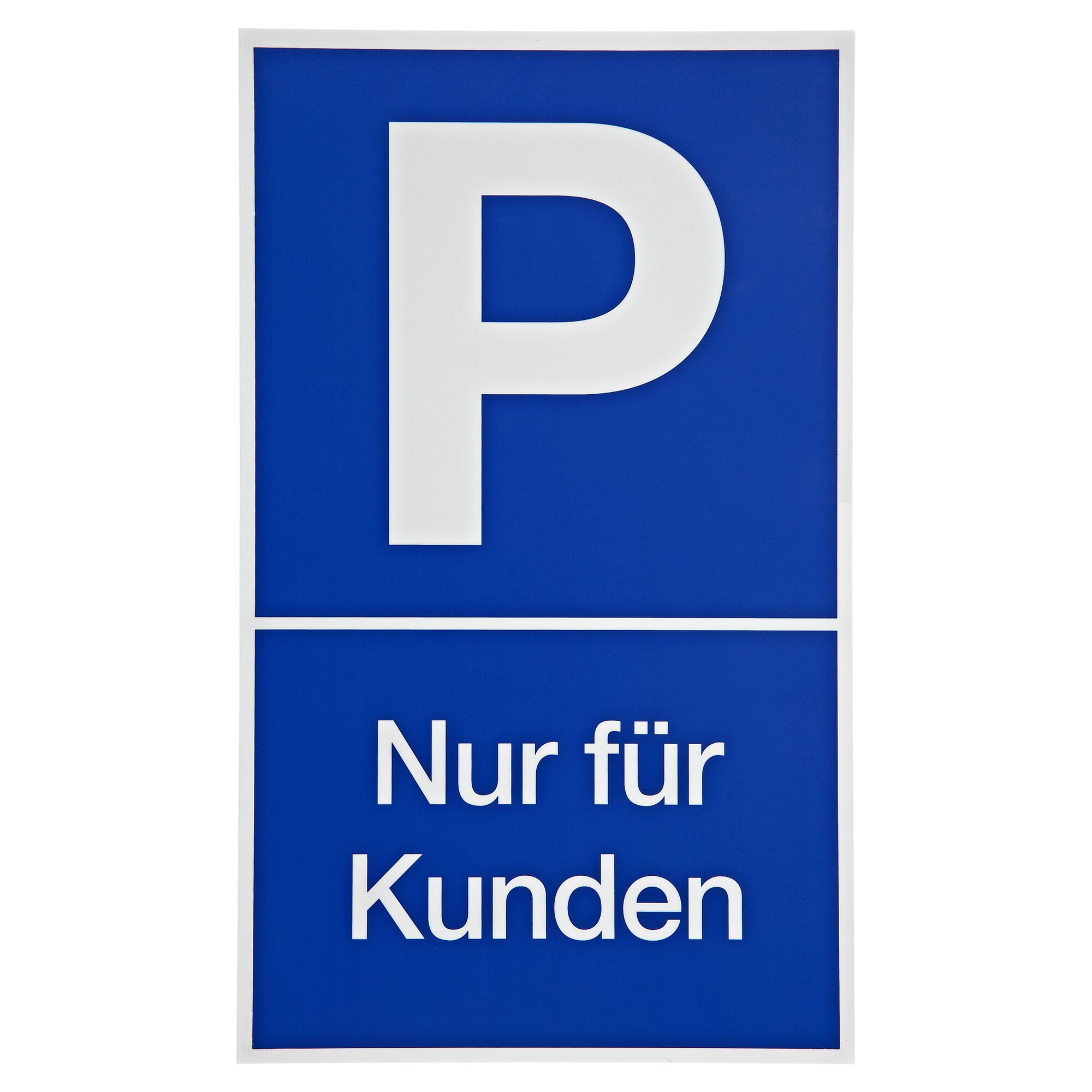 Parkschild nur für Kunden