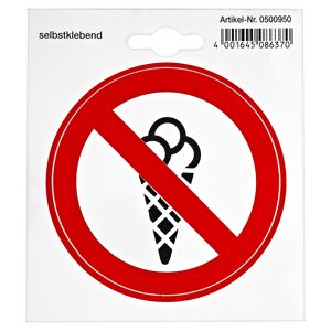Schild "Eis verboten" 97 mm