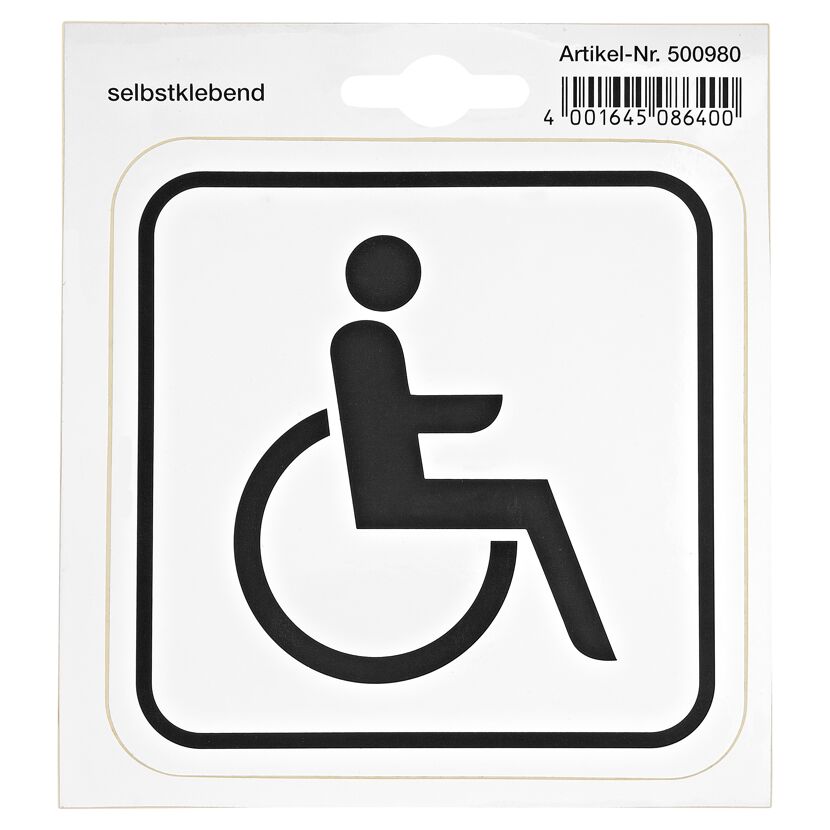 Rollstuhl-Schild