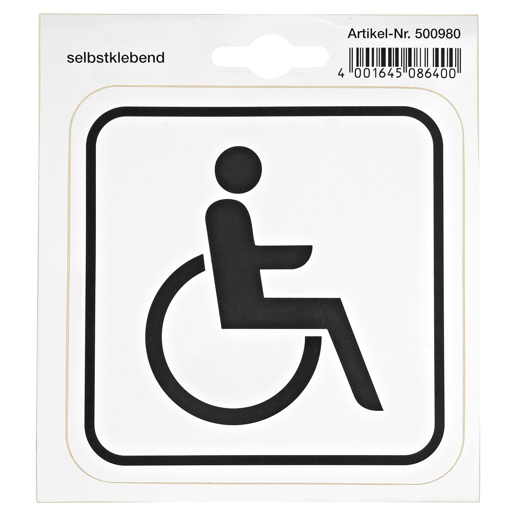 Rollstuhl-Schild