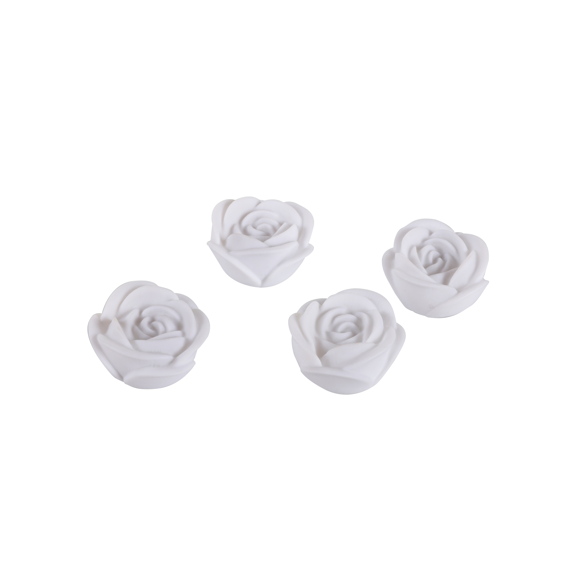 LED-Dekolichter 'Roses' Rosen-Motiv Ø 6,5 weiß 4 Stück + product picture
