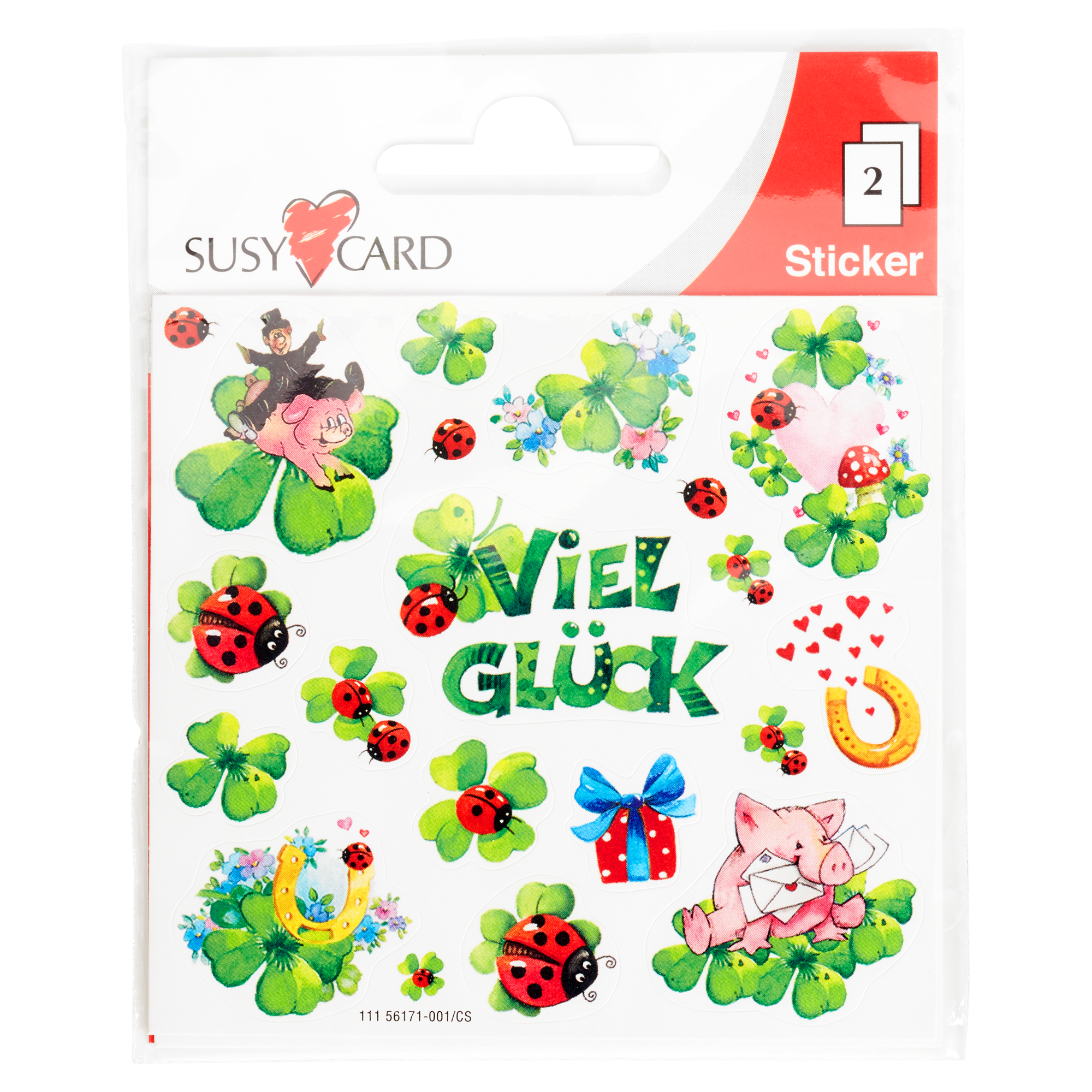 Sticker "Glück" 12 Stück + product picture