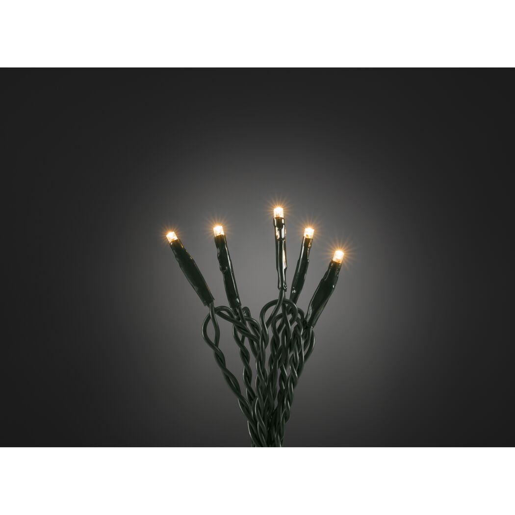 Micro-LED-Lichterkette 50 LEDs bernstein 343 cm