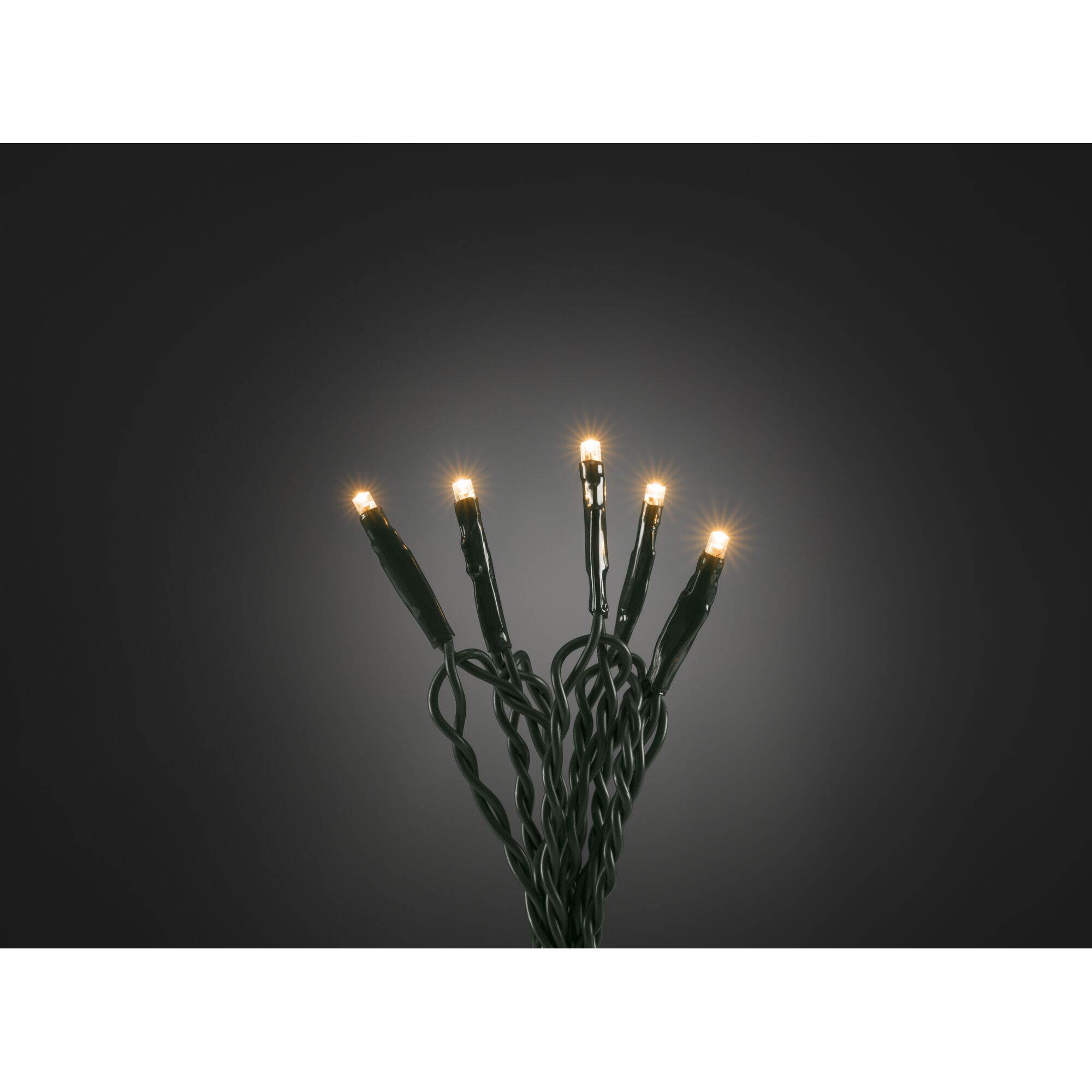 Lichterkette mit vier leuchtenden LEDs