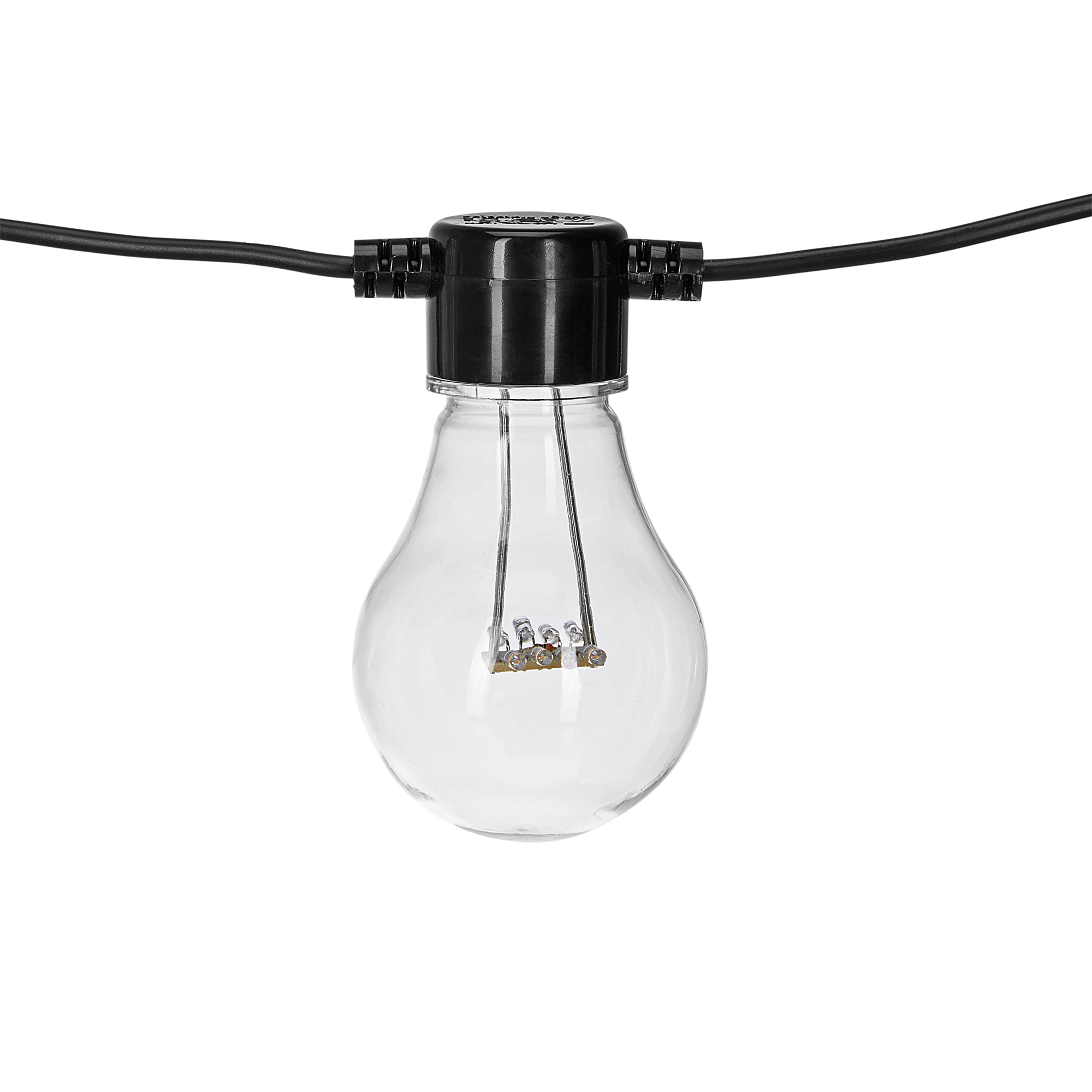 LED-Biergartenkette Glühbirnen schwarz 40 LEDs 3 m + product picture