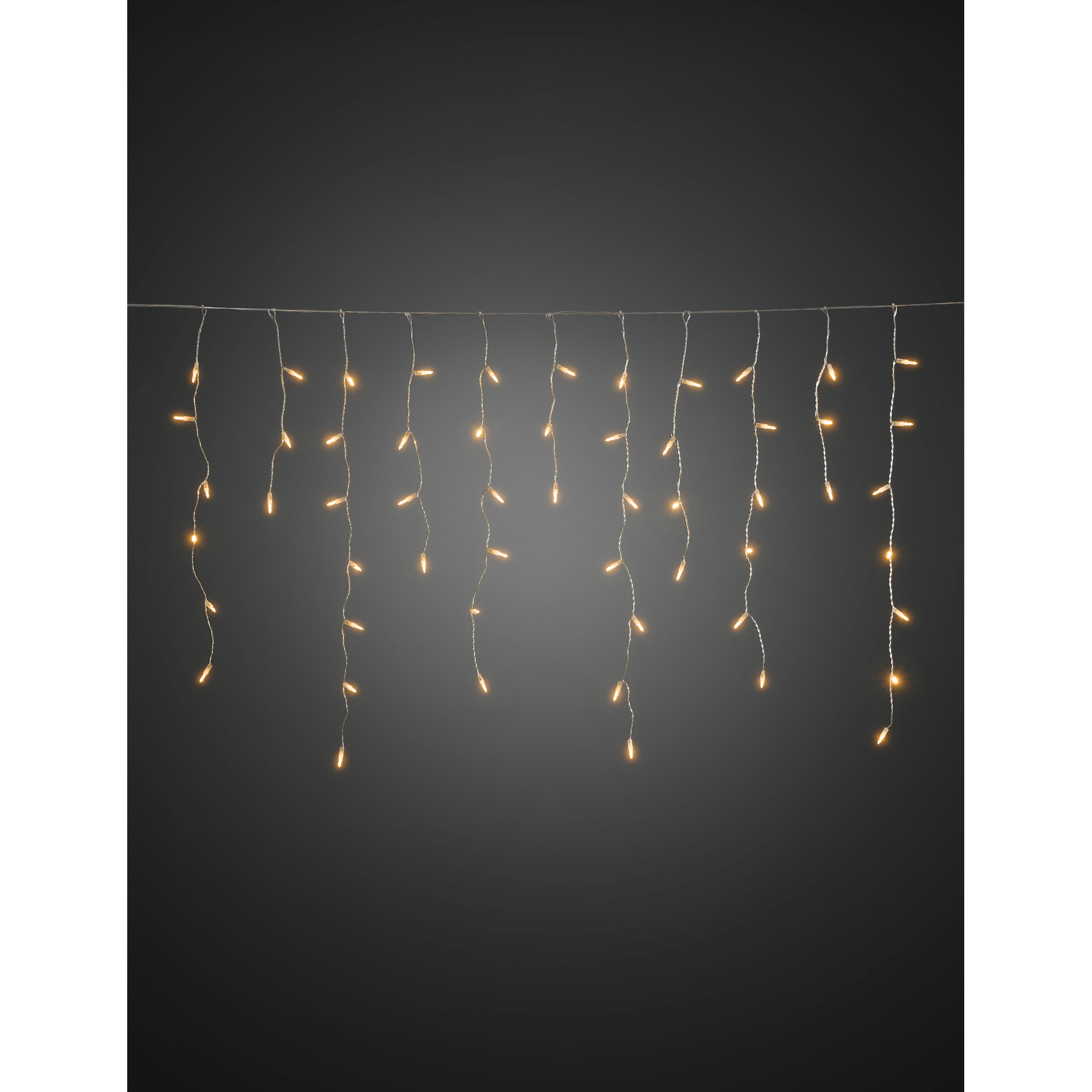 LED Eisregenvorhang mit 96 warmweißen Dioden