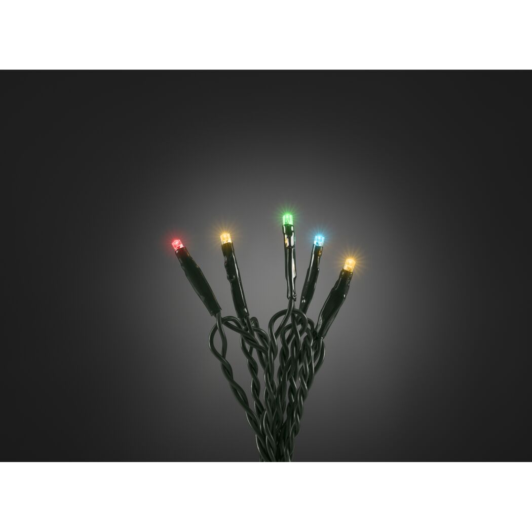 Lichterkette mit fünf bunten LED-Lichtern