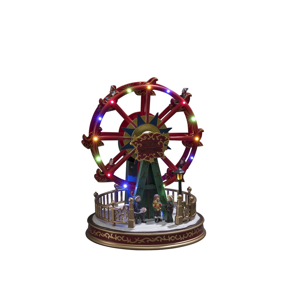 LED-Szenerie 'Riesenrad' 15 LEDs bunt 21 x 29 cm