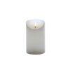 LED Kerze Rustik cremefarben, 9x20cm