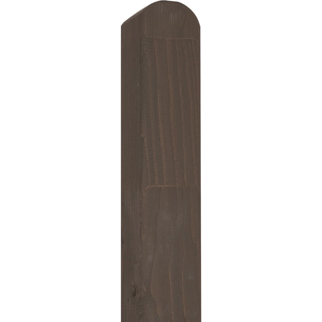 Grauer Holzpfosten 9 x 9 x 185 cm