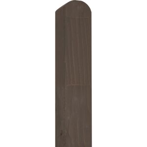 Zaunpfosten 'Bohlenzaun' KDI glatt 9 x 9 x 185 cm Kiefer grau