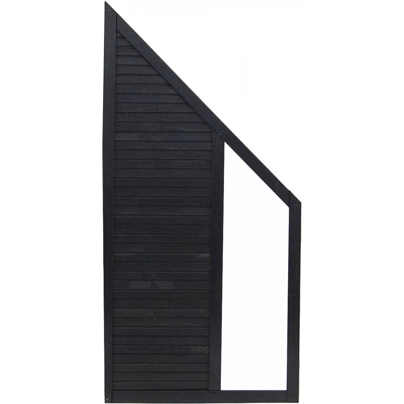 Schwarzes Schrägelement Duo 90x180-90 cm