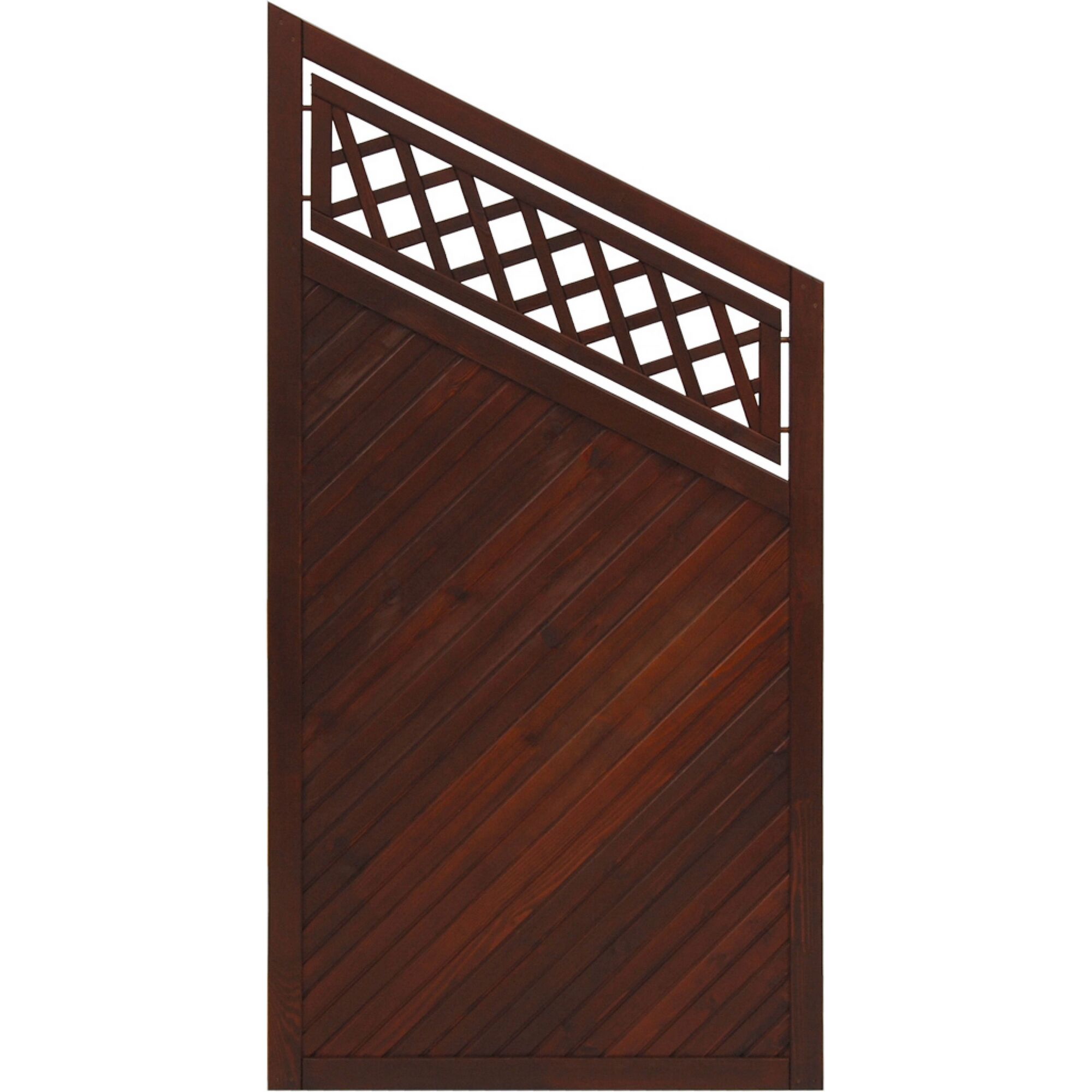 Braunes schrägen Sichtschutzelement Toulon