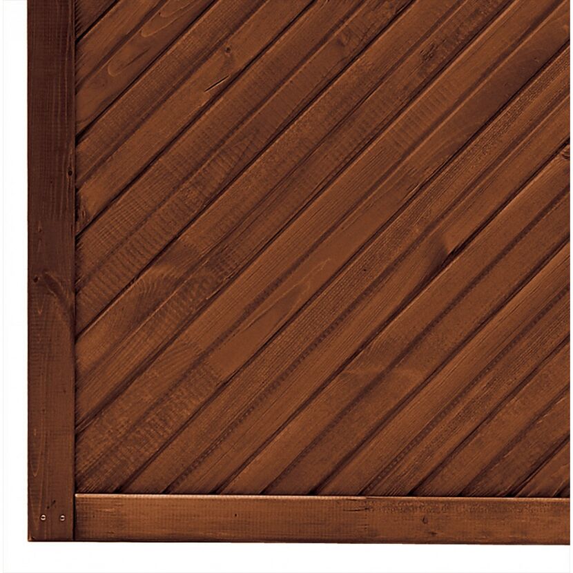 Braunes schräges Holzelement Toulon
