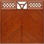 Holz Gartenzaun Toulon Teak 180x180cm