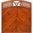 Holz Zaun Toulon Bogen teak