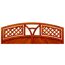 Holz Zaunfeld Toulon Bogen teak